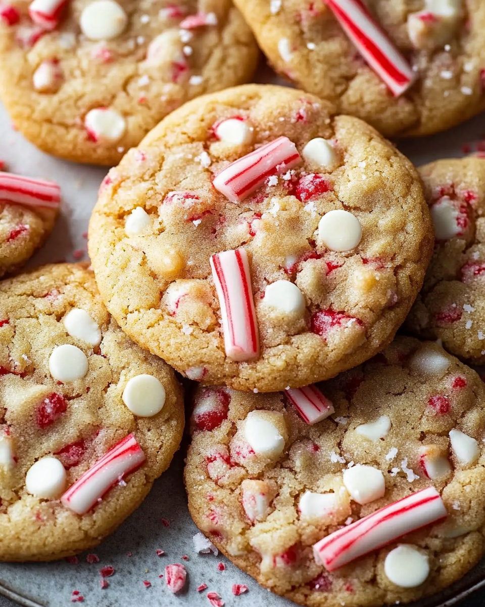 White Chocolate Candy Cane Cookies